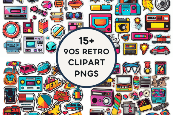Download 15+ 90s Retro Clipart PNGS - 90s Collection