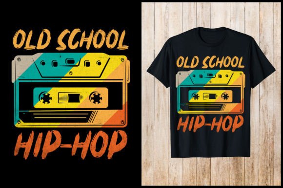 Download Old School Hip Hop Retro T-Shirt Design - Premium Resources