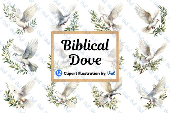 Download Biblical Dove Clipart Watercolor Bundle - Dove Collection