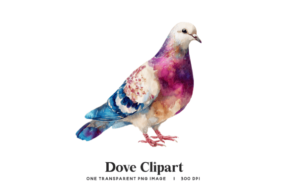 Download Watercolor Dove Clipart PNG - Dove Collection