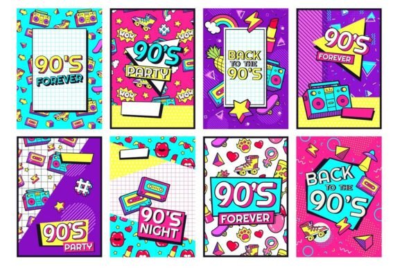 Download Retro 90s Poster. Nineties Forever, - 90s Collection